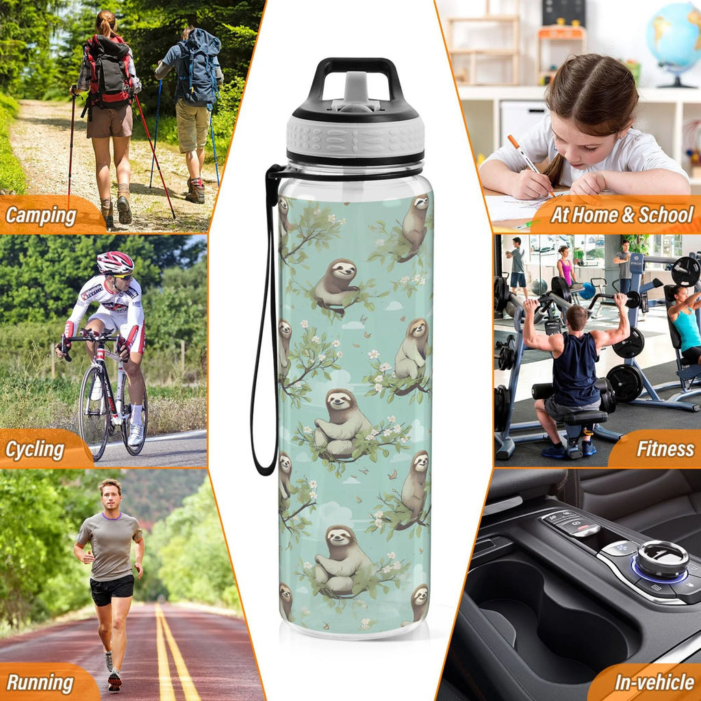 32oz Tritan Leakproof Clear Sports Water Bottle M601