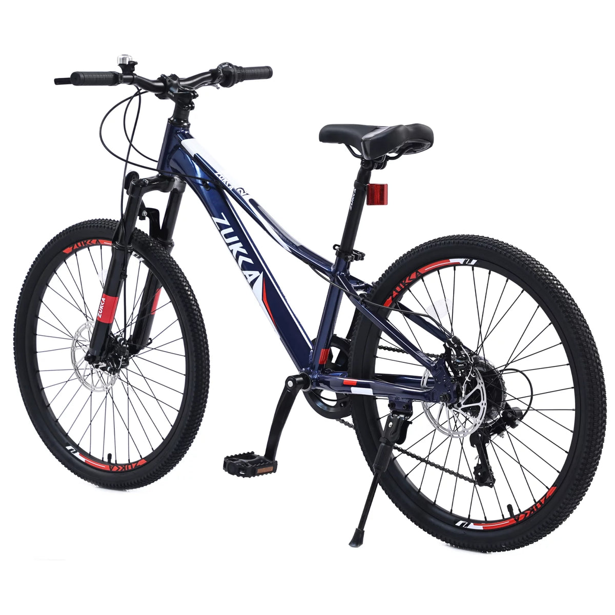 24 in 7-Speed Aluminum Mountain Bike with Double Disc Brake O5426