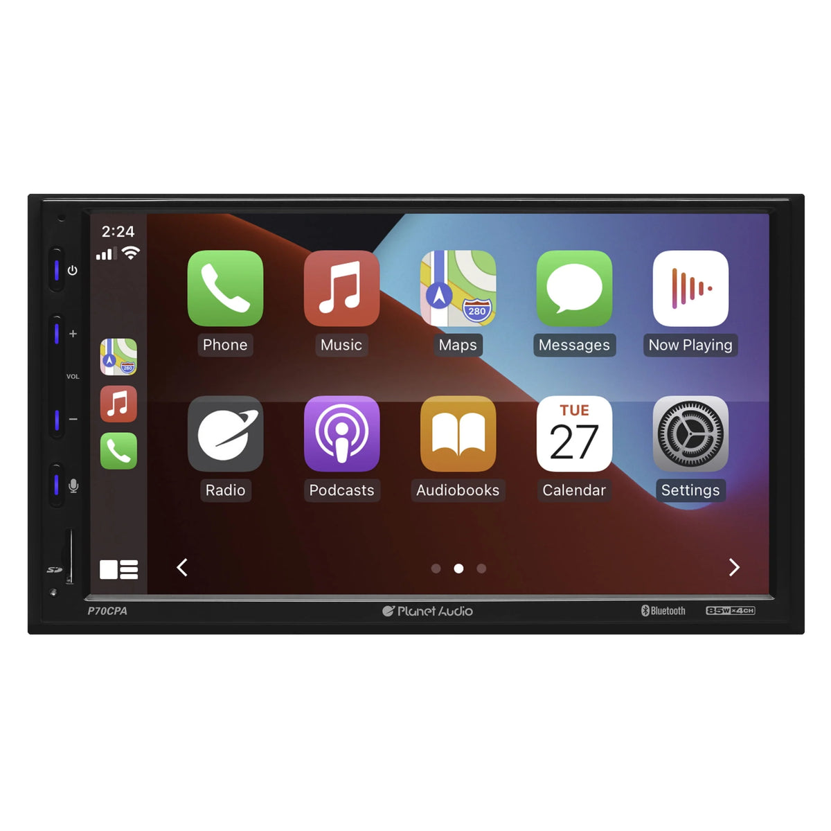 Double Din 7 Inch Touchscreen Car Stereo with Apple CarPlay Android Auto Bluetooth R804616