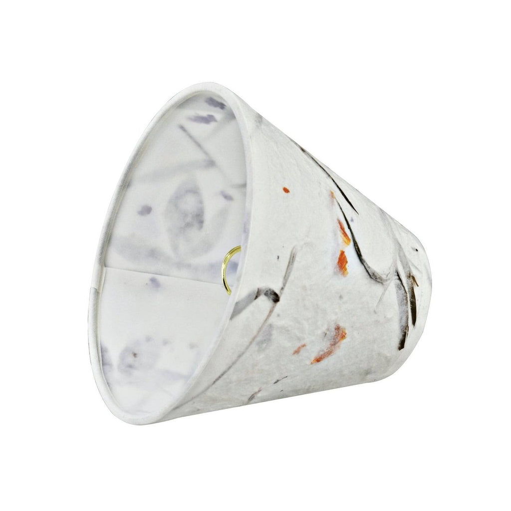 Small Hardback Empire Shape Chandelier Clip Set (9 Pack) in Off White C55712