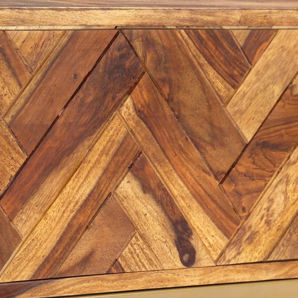 Sheesham Wood TV Stand with 2 Drawers and 2 Shelves X63148