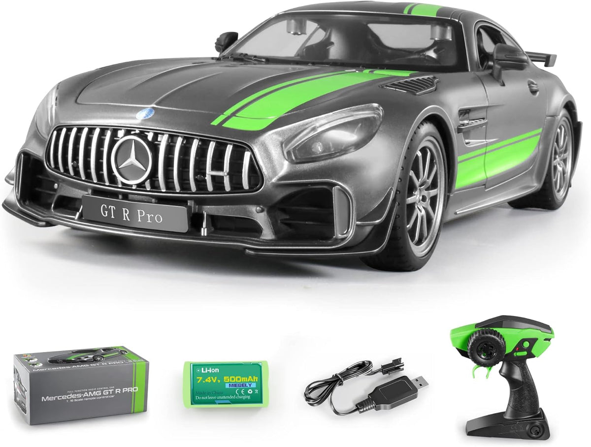 1/16 Scale RC Car with Lights, 2.4Ghz Remote Control, Pack of 2 A913528