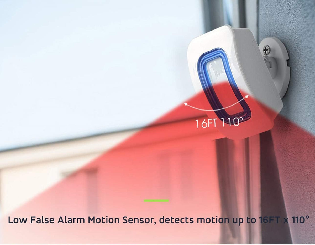 Wireless Motion Sensor Alert Room Bed Alarm with 3 Receiver and 2 Monitor Motion M549607