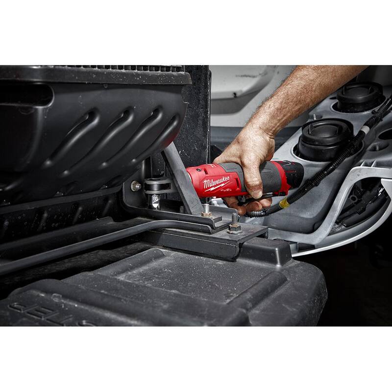12V Lithium-Ion Brushless Cordless 3/8 in. Impact Wrench Kit & 3/8 in. Ratchet T626657