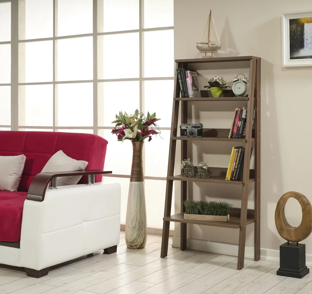 5 Tier Wood Ladder Bookshelf G1214