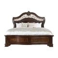 Queen Brown Cherry Wood Panel Bed Z38259