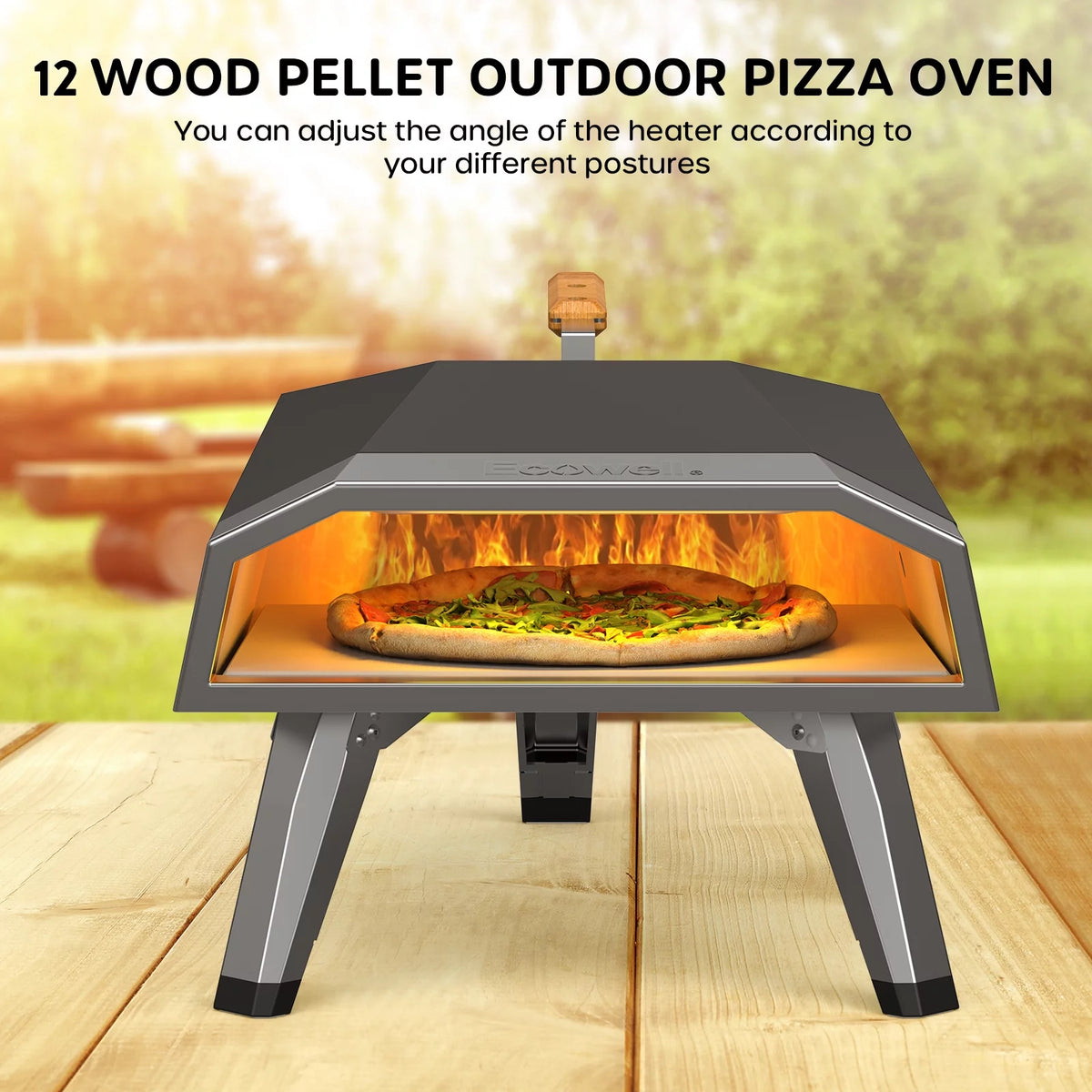 12” Wood Pellet Outdoor Pizza Oven A13758