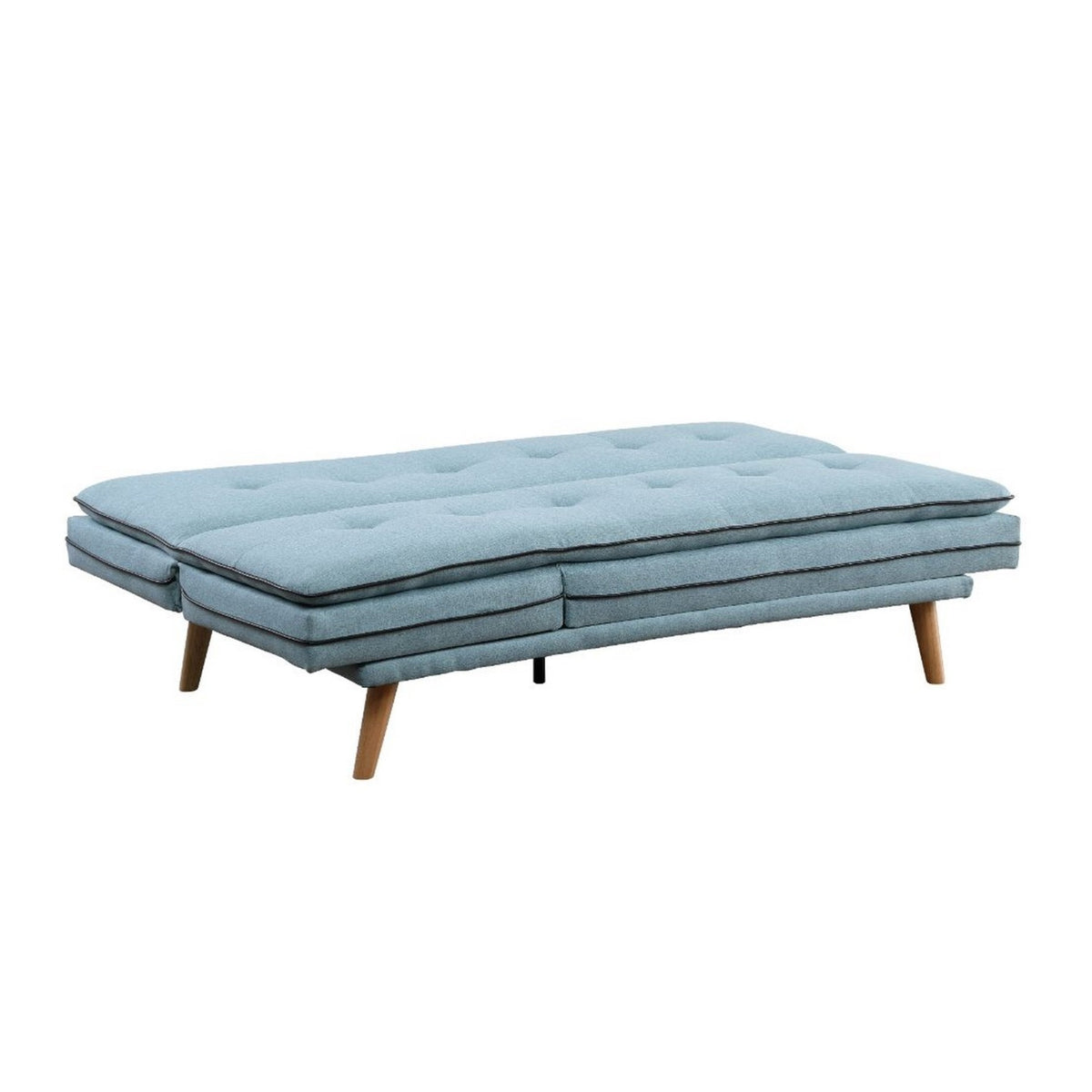 Blue Tufted Sofa with Angled Legs G76976