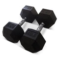 45 Pounds Hexagonal Cast Iron Dumbbell Pair U8113