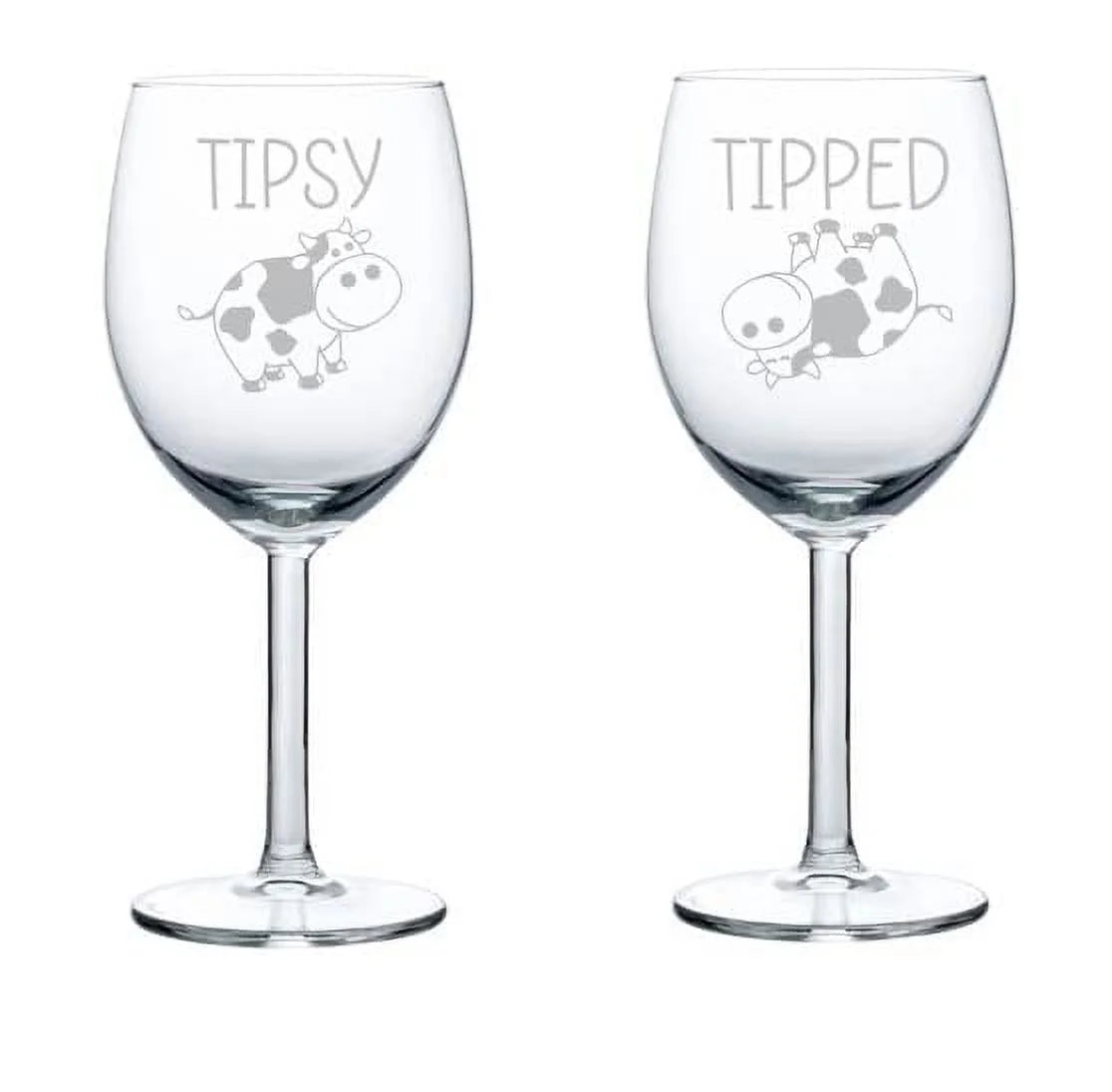 Set of 2 Wine Glass Goblet 10 oz Q411