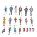 Mini Multicolor Painted Moulds People Figures for Doll House B4245