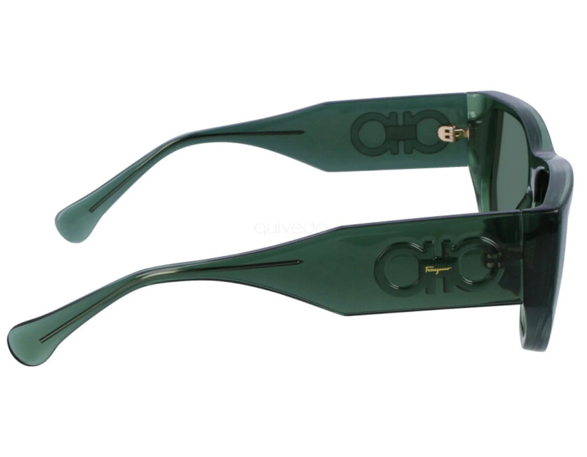 Transparent Green Sunglasses Y426433