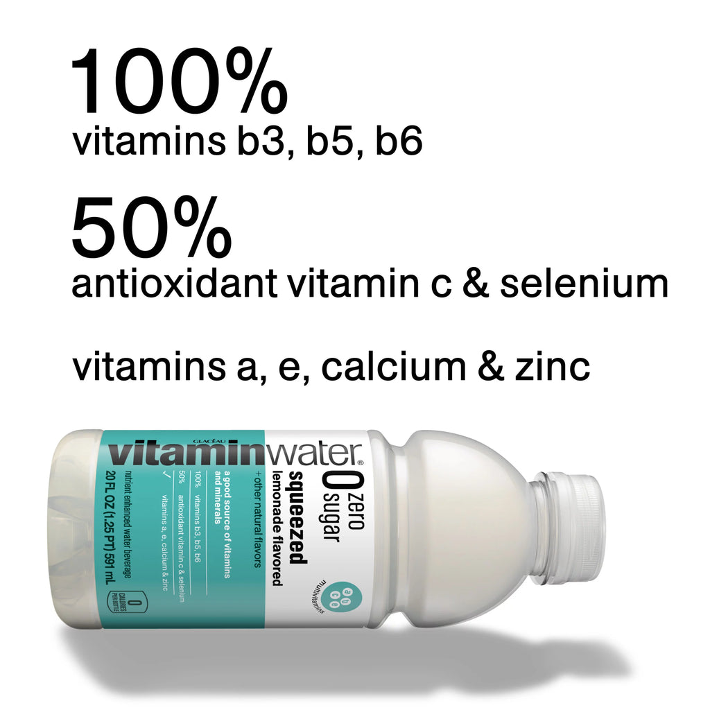 Zero Sugar Electrolyte Enhanced Water with Vitamins, 20 fl oz, 12 Pack N21944