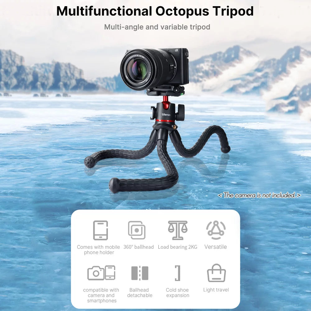 Flexible Mini Octopus Tripod with Ball Head H117