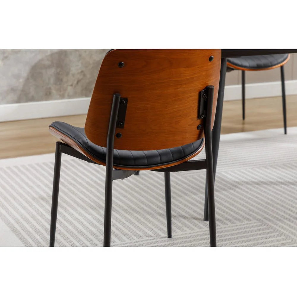 Set of 2 Faux Leather Dining Chairs U464