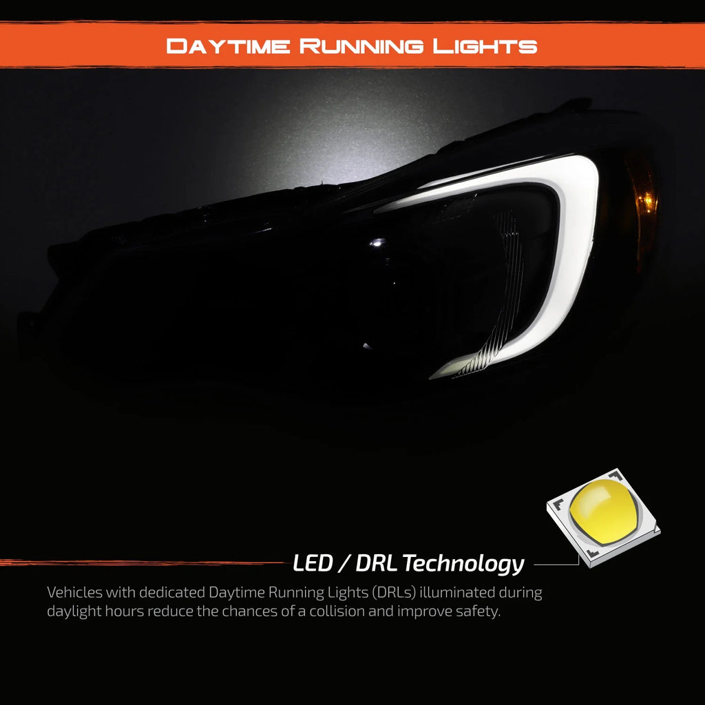 Projector Smoke Headlights with Tube Parking O630
