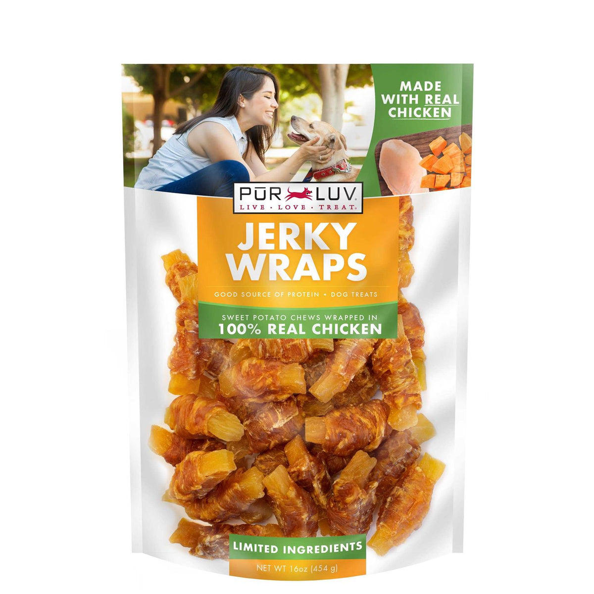 Chicken and Sweet Potato Jerky Wrap Dog Treat M392
