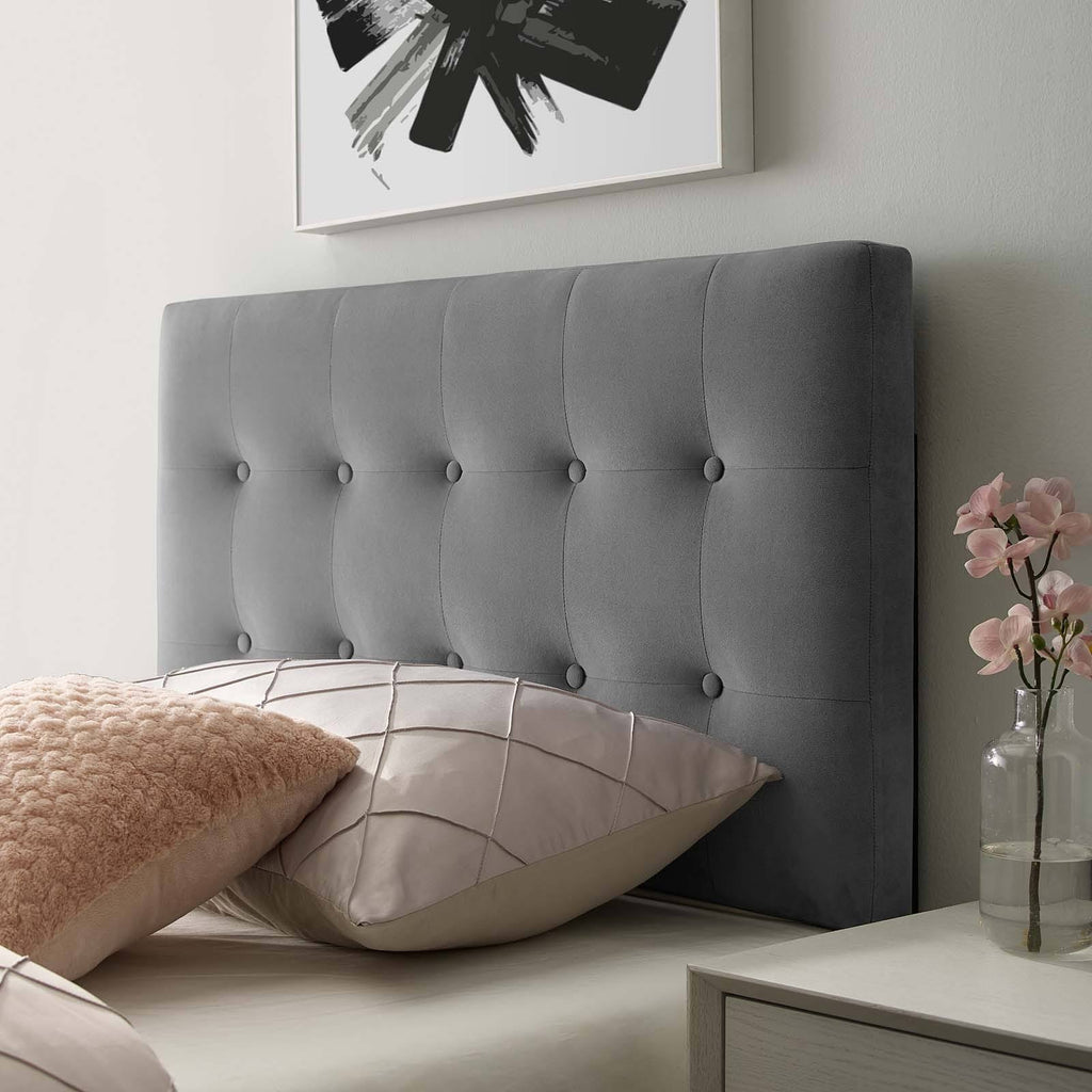 Pink Twin Tufted Velvet Headboard F94776