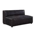 Modular Armless Love Antique Slate Top Grain Leather R5381