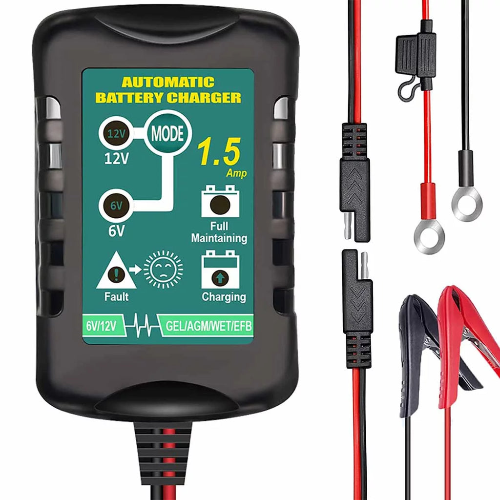 12V 6V 800mA Automatic Battery Charger J15948
