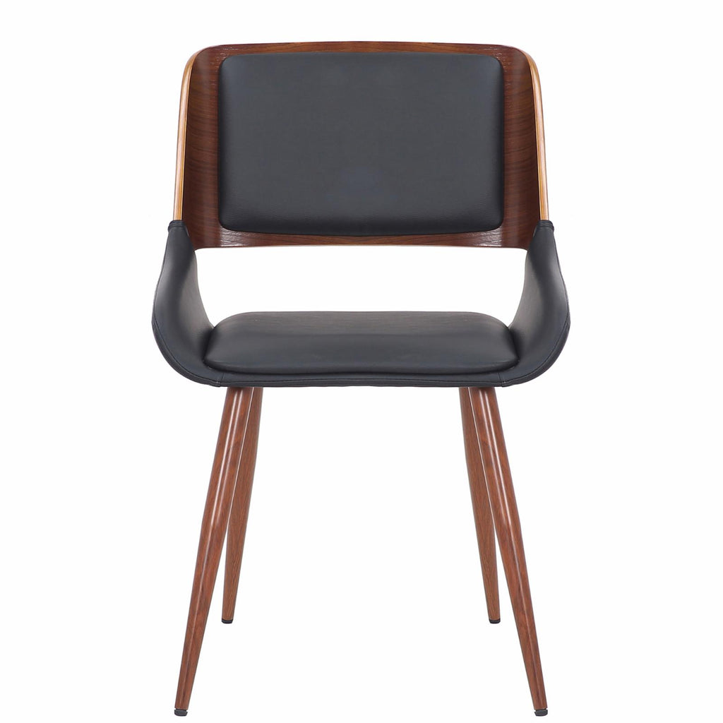Faux Leather and Wood Side Chair L76303
