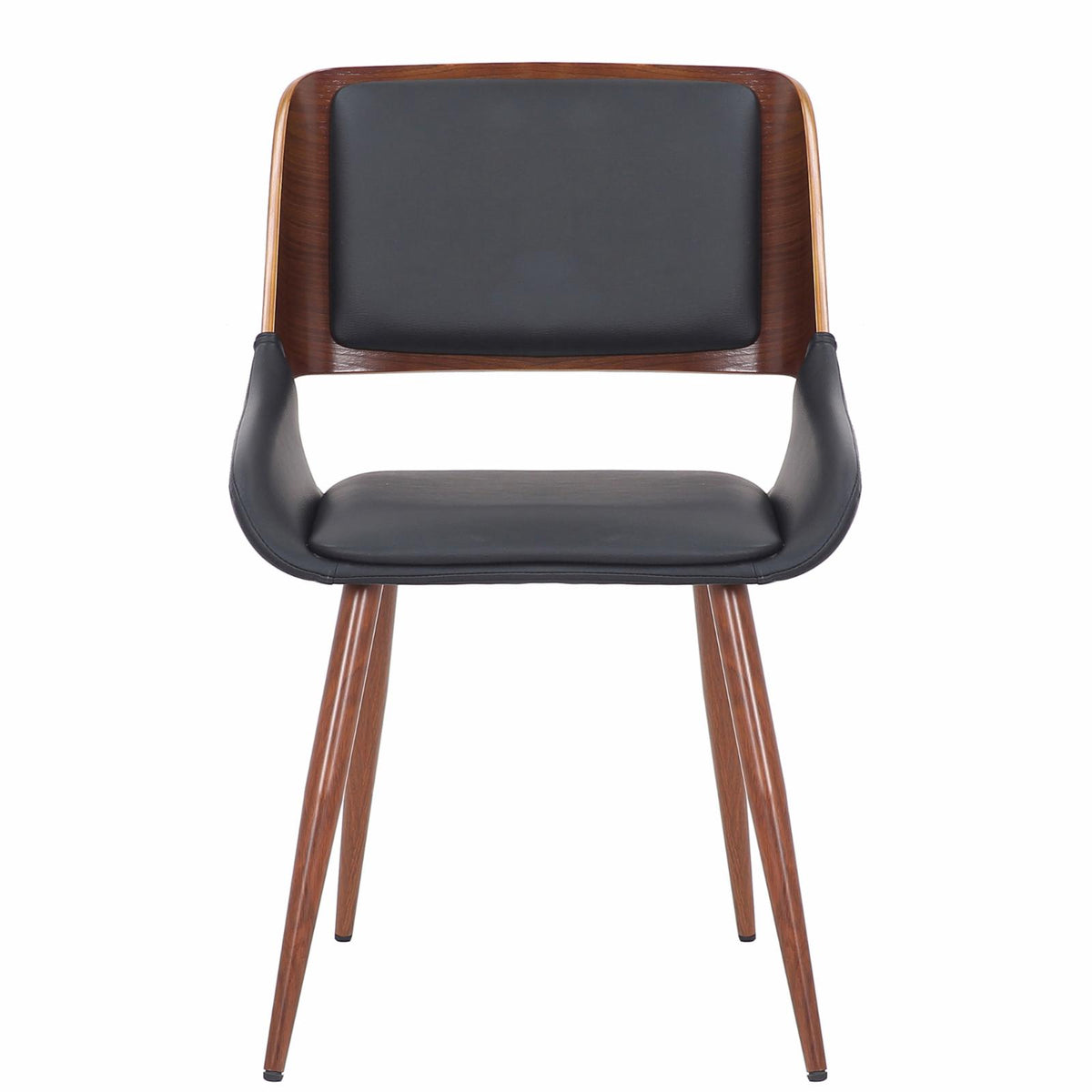 Faux Leather and Wood Side Chair L76303