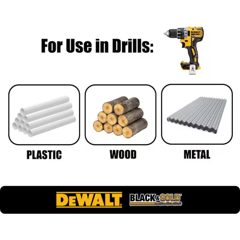Black and Gold Drill Bit Set 29-Piece G9164