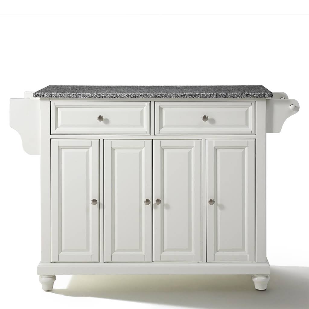 White Granite Top Kitchen Island S5118