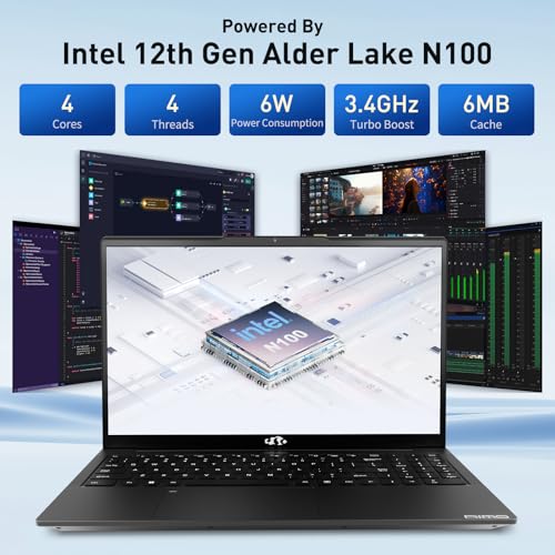 15.6 IPS-FHD Laptop Intel N100 8GB RAM 128GB SSD Q8055