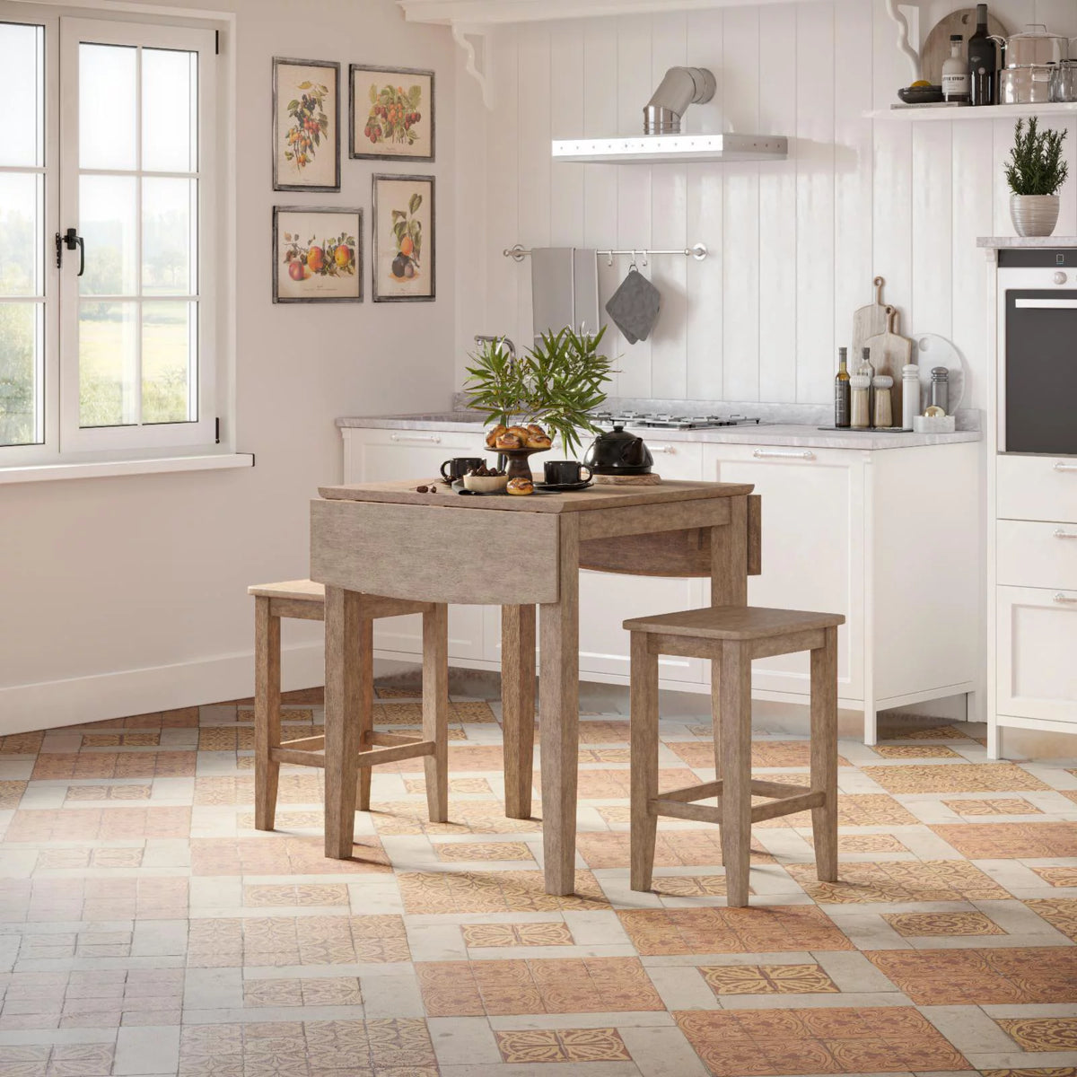 Acacia Three Piece Counter Height Dining Set D51605