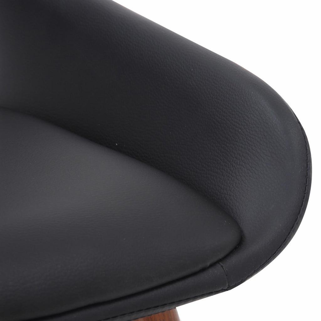 Faux Leather and Wood Side Chair L76303