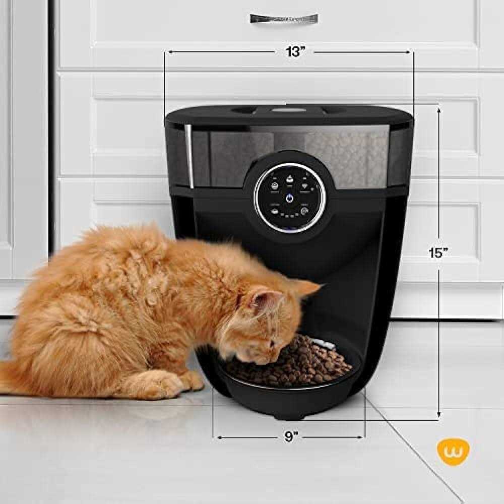 Wi-fi Cat & Dog Auto-Feeder with Hopper & Backup Battery D336938