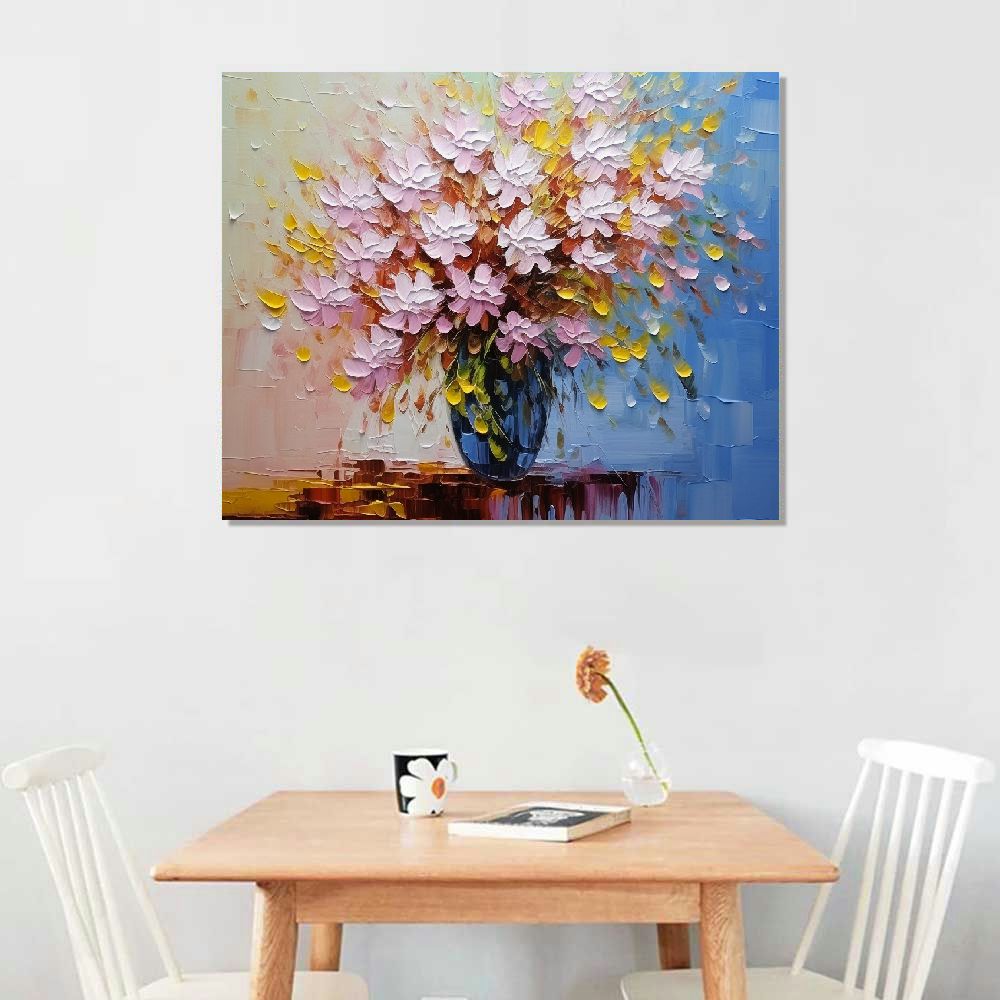 20x16Inch Framed Floral Oil Painting Wall Art R896