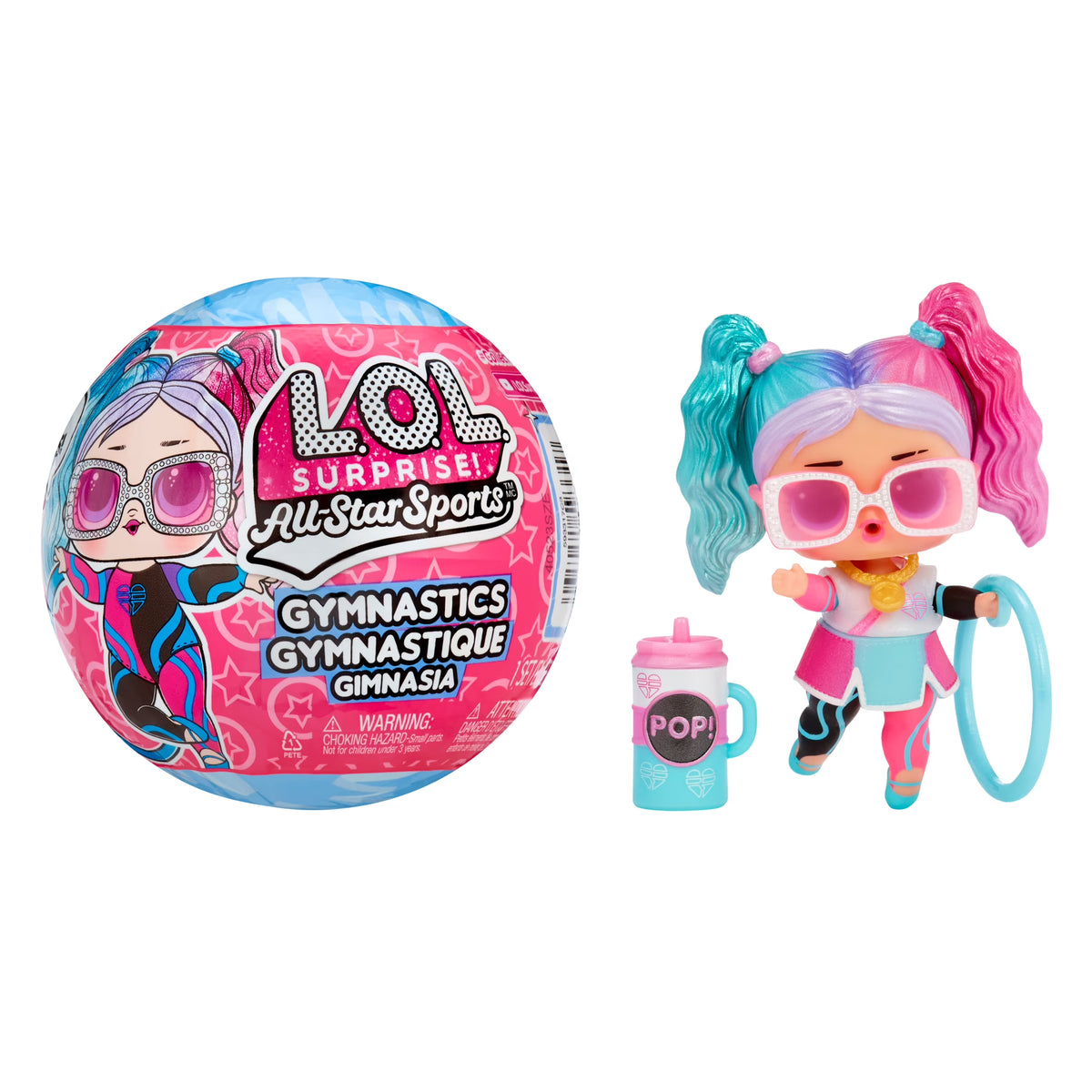 LOL Surprise Gymnastics Doll with 8 Surprises, Balance Beam Ball, Ages 4+ A9506