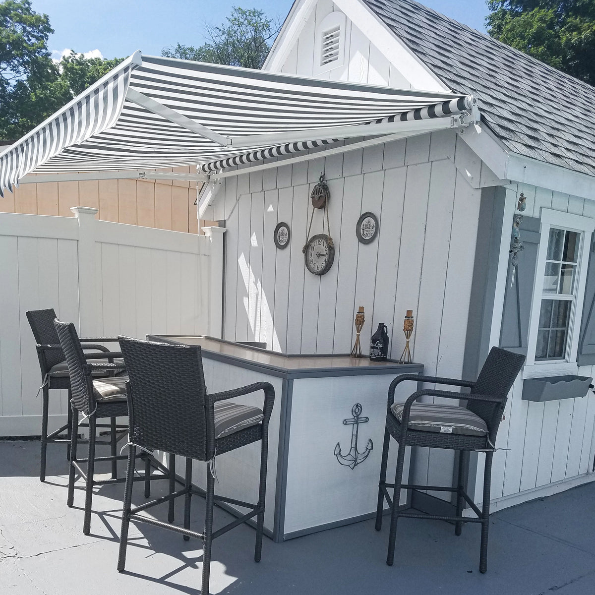 20' x 10' Retractable Motorized Patio Awning Y41350