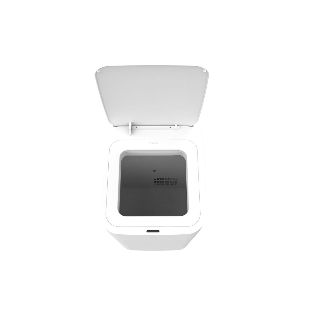 White 4 Gallon Self-Sealing Trash Can M449375