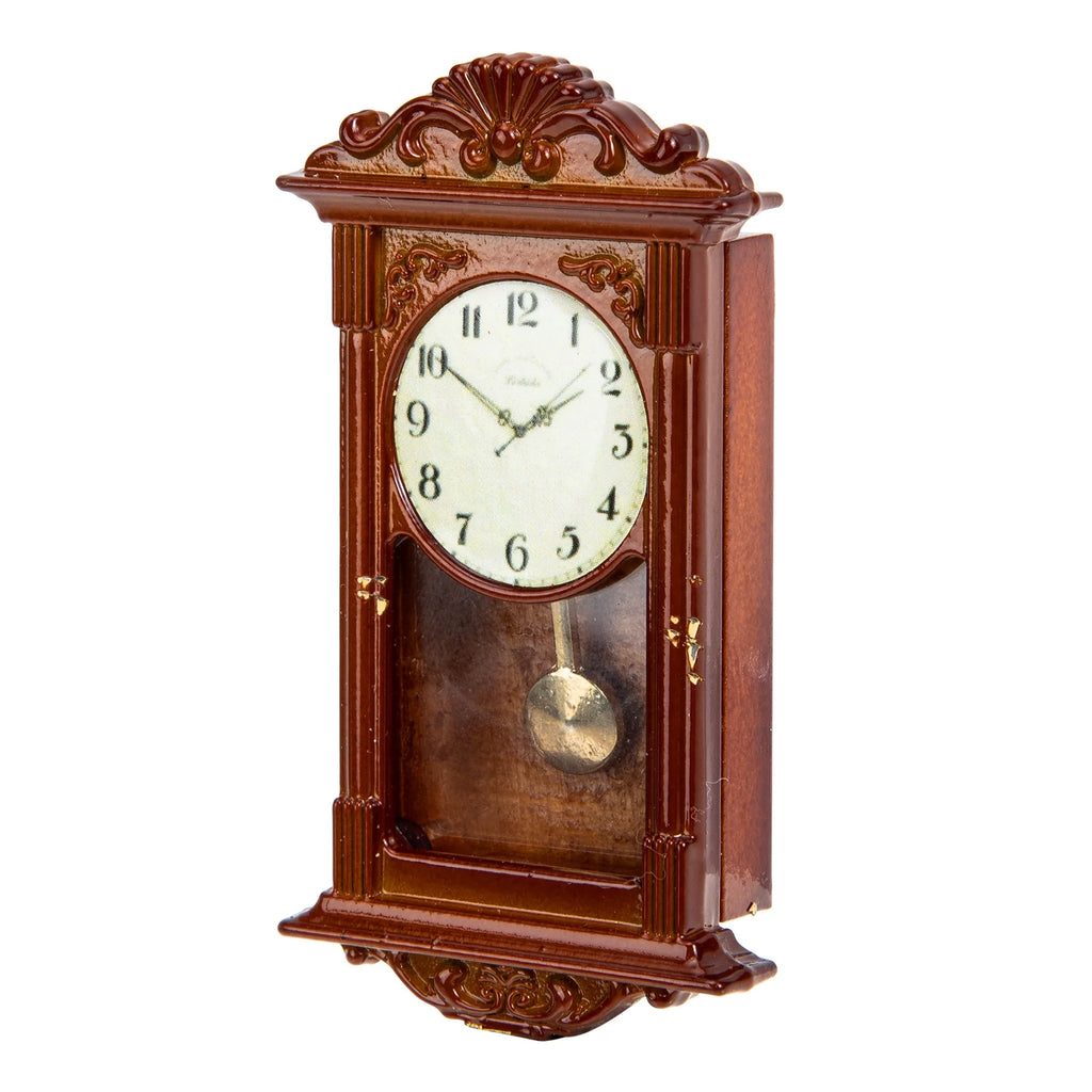 Metal Dollhouse Hanging Clock Toy Doll Furniture R799