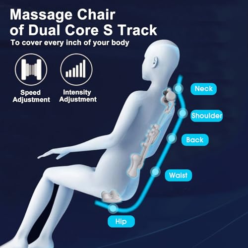 Black Full Body Zero Gravity Massage Chair with Heat and Foot Rollers V397897