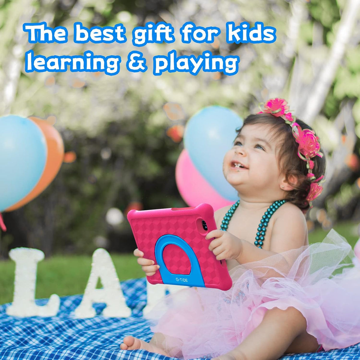 Pink Kids Tablet with Kid-Proof Case Y5855