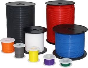 28 Gauge PTFE High Temperature Stranded Wire, 1000 ft., Red T59069