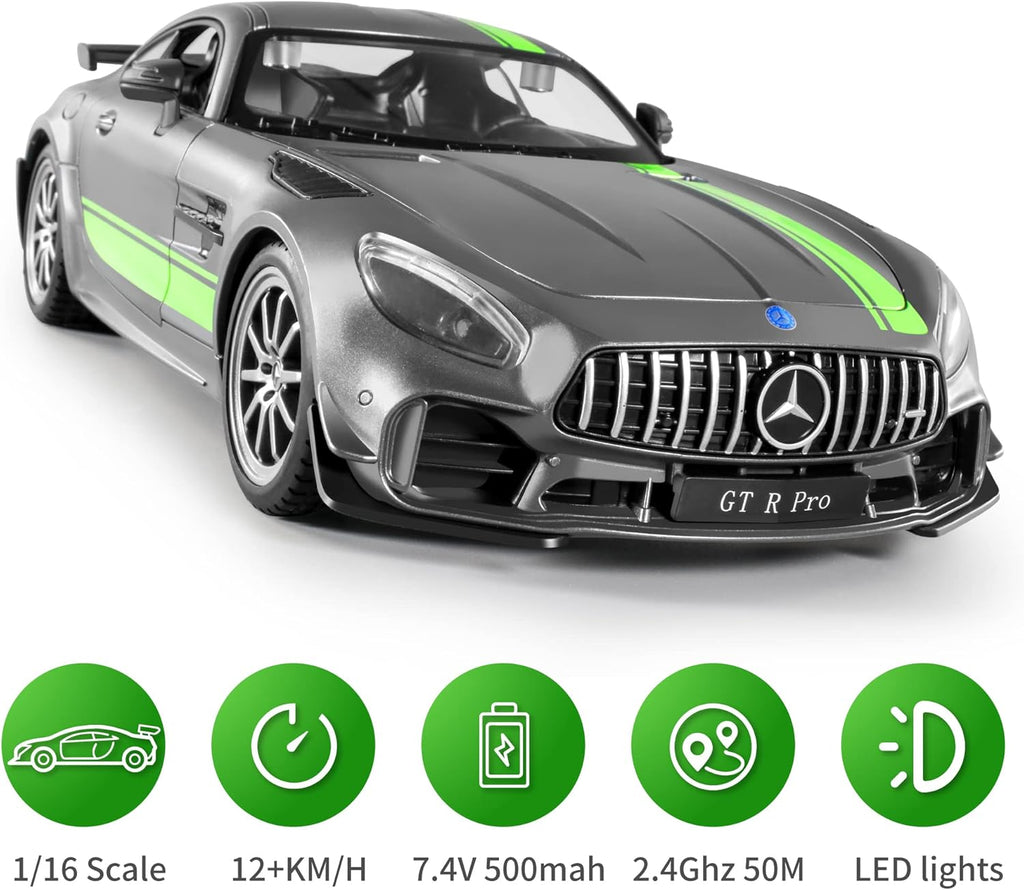 1/16 Scale RC Car with Lights, 2.4Ghz Remote Control, Pack of 2 A913528