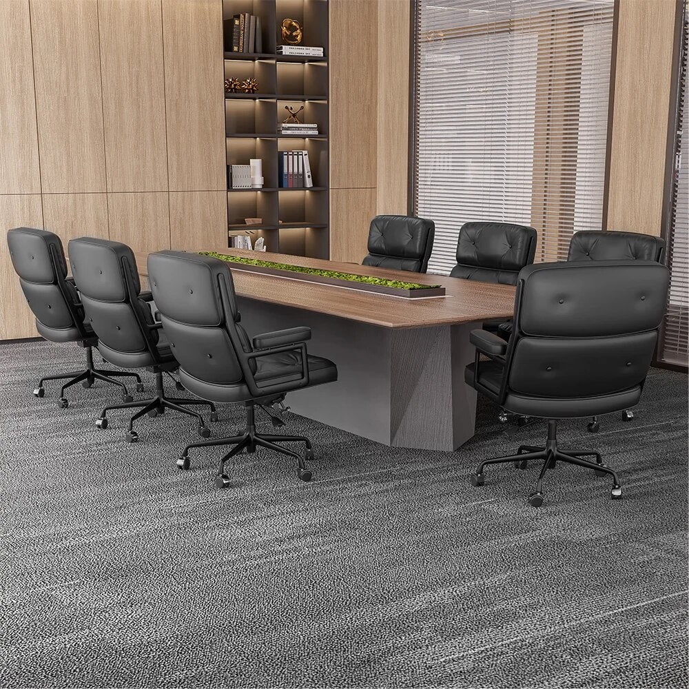 Genuine Leather Rotating Office Chair I873