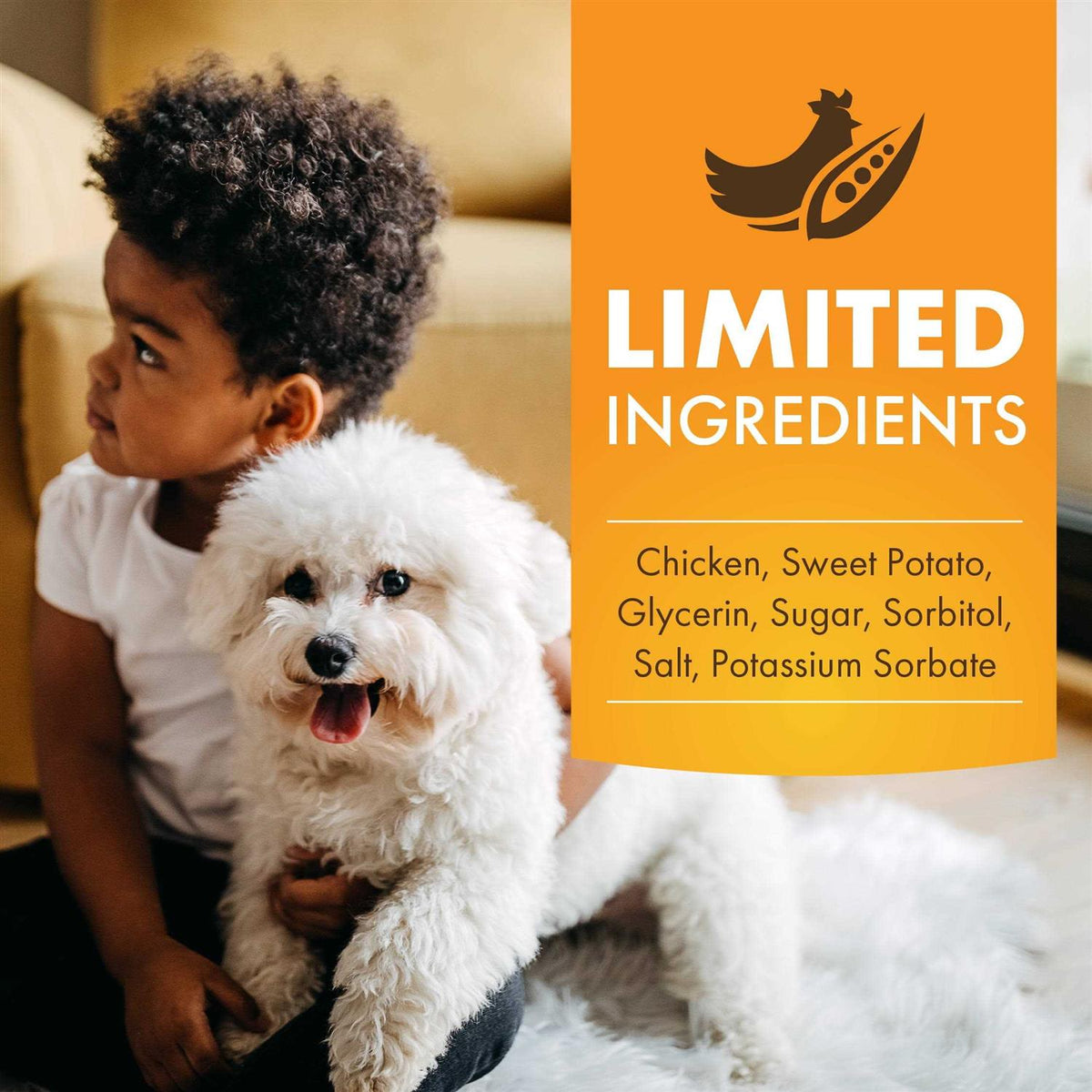 Chicken and Sweet Potato Jerky Wrap Dog Treat M392