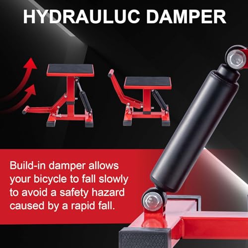 Adjustable Motorcycle Lift Stand with 450Lbs Capacity M615868