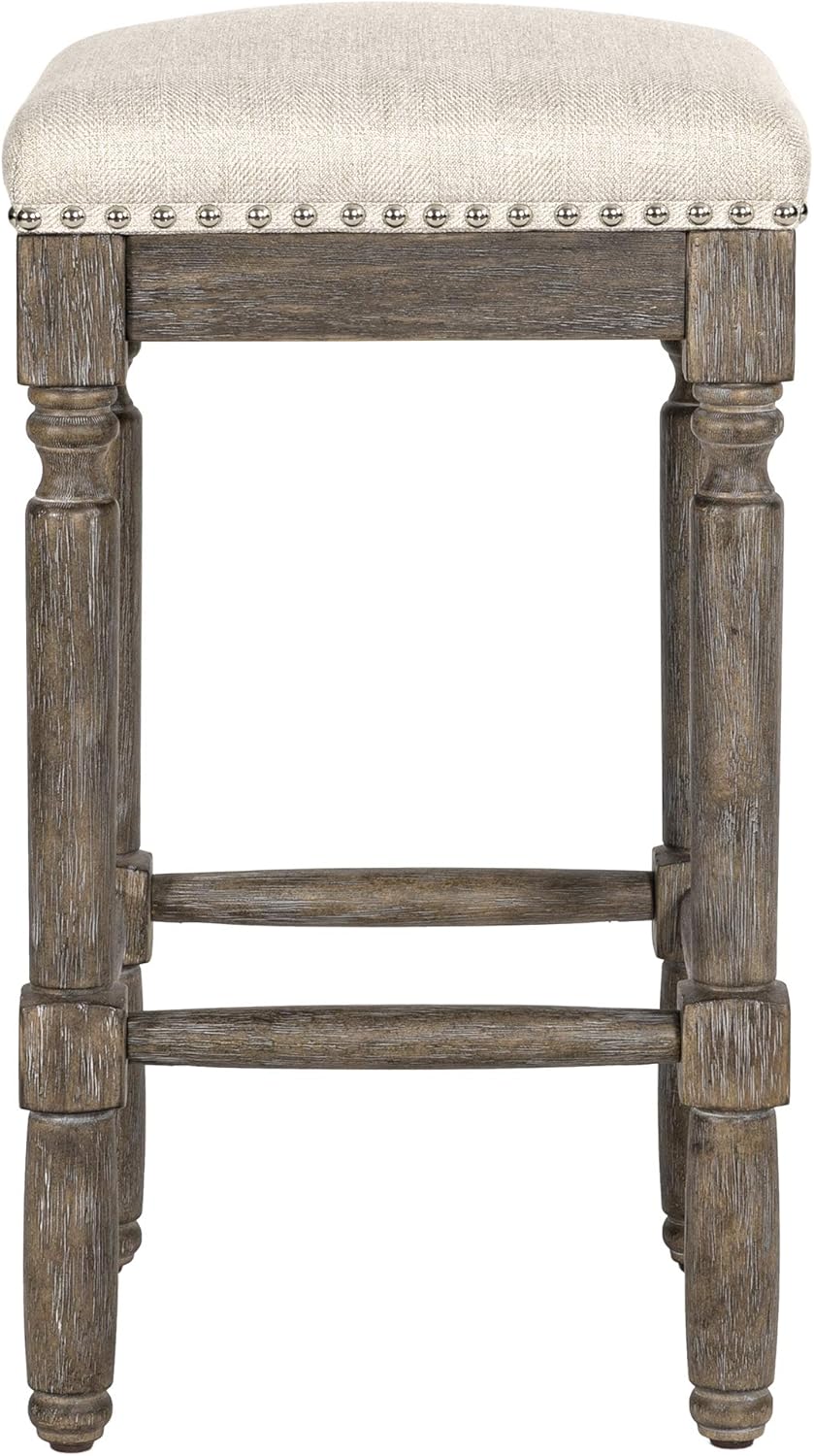 Taupe Barstool 26 Inch Seat Height Set of 1 O2874