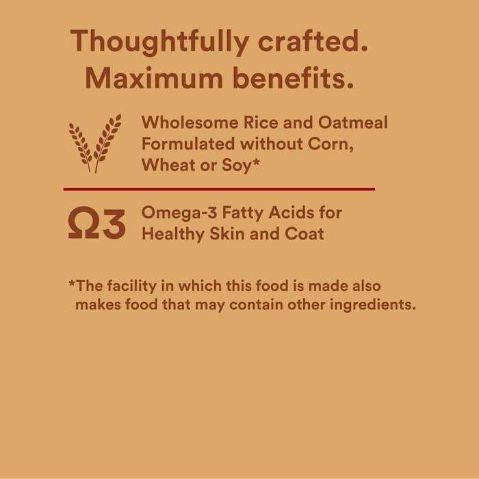 Brown Rice Recipe with Whole Grains Dry Dog Food F80614