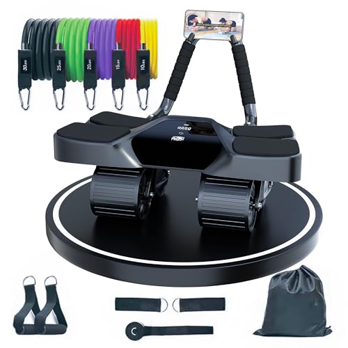 4-Wheel Abdominal Roller with Elbow Support Set of 13 A93743