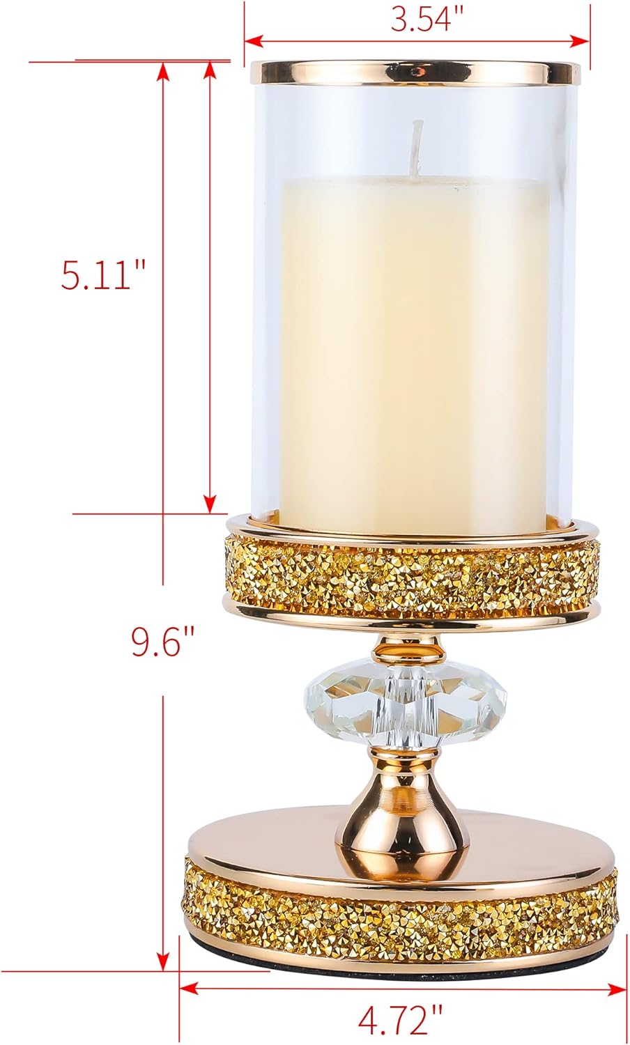 Crystal Pillar Candle Holder Z907639