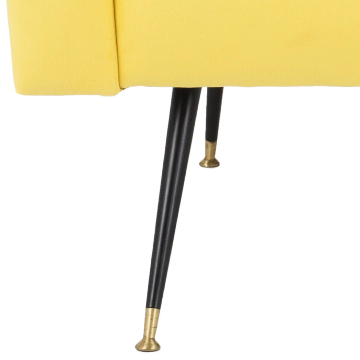 Yellow Velvet Accent Chair Q210