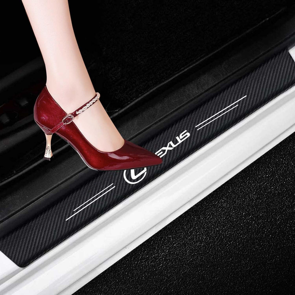 Carbon Fibre Vinyl Car Threshold Pedal Sticker (4PCS) N442704